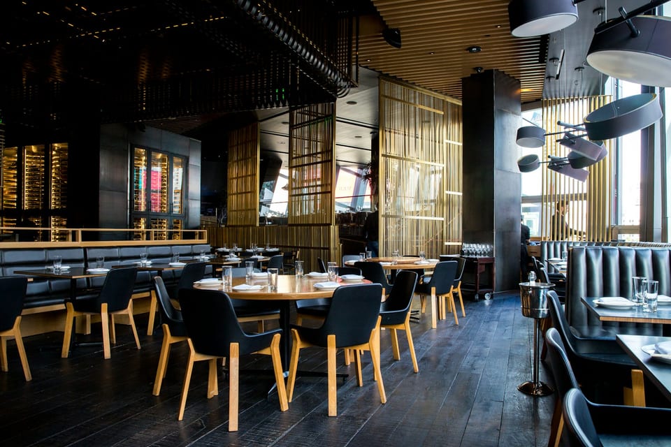 Warm restaurant and pub seating area